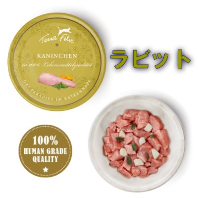 画像1: 【3月27日から￥539（税込）】TerraFelis(テラフェリス)　モノプロテイン　ラビット　80g