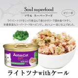 【3月31日までお試し30%OF F!】アタス キャット フード　ソウルスーパーフード　ライトツナwithケール　80ｇ