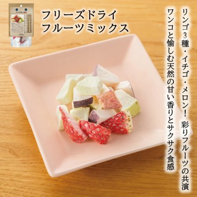 画像1: 【青森・栃木県の食材】限定販売　ドットわんの逸品　フリーズドライフルーツミックス 5g 